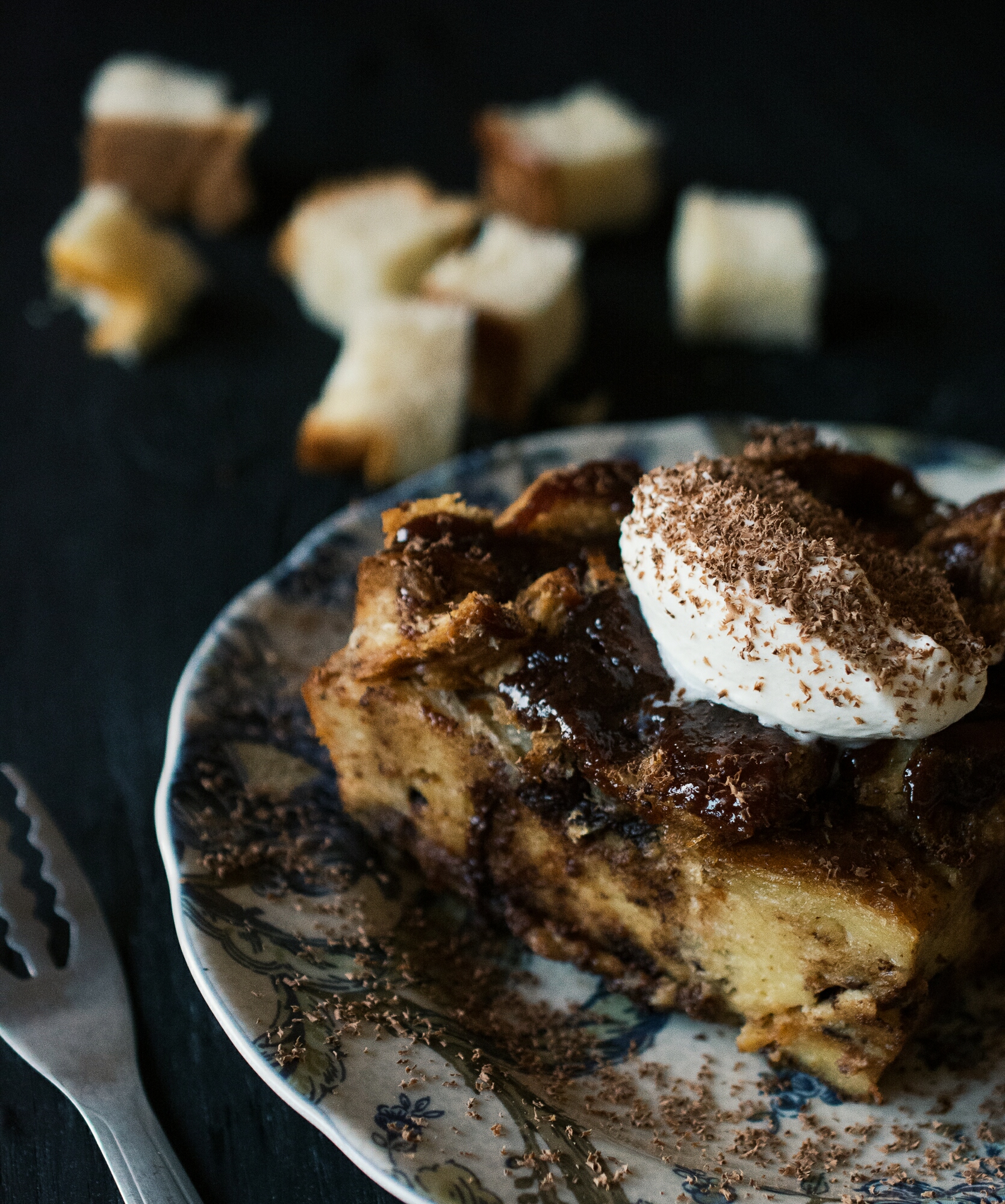 Chocolate Challah Bread Pudding - The Food Gays