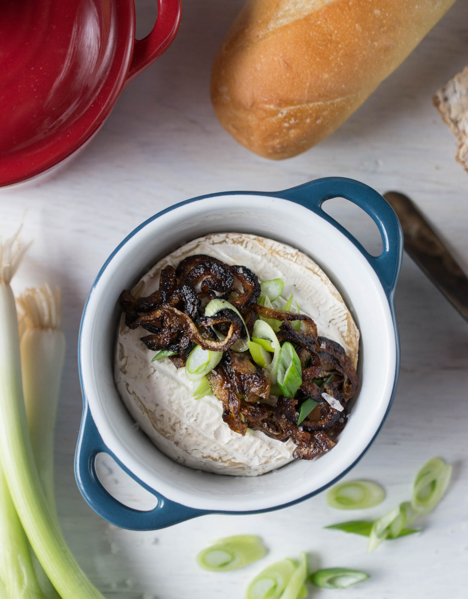 Baked Brie With Caramelized Onions - The Food Gays